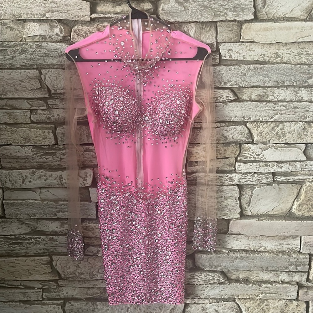 Pink Studded Dress